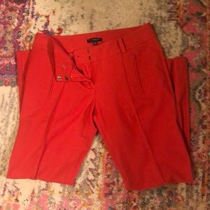 Ann Taylor bright red/orange dress pants